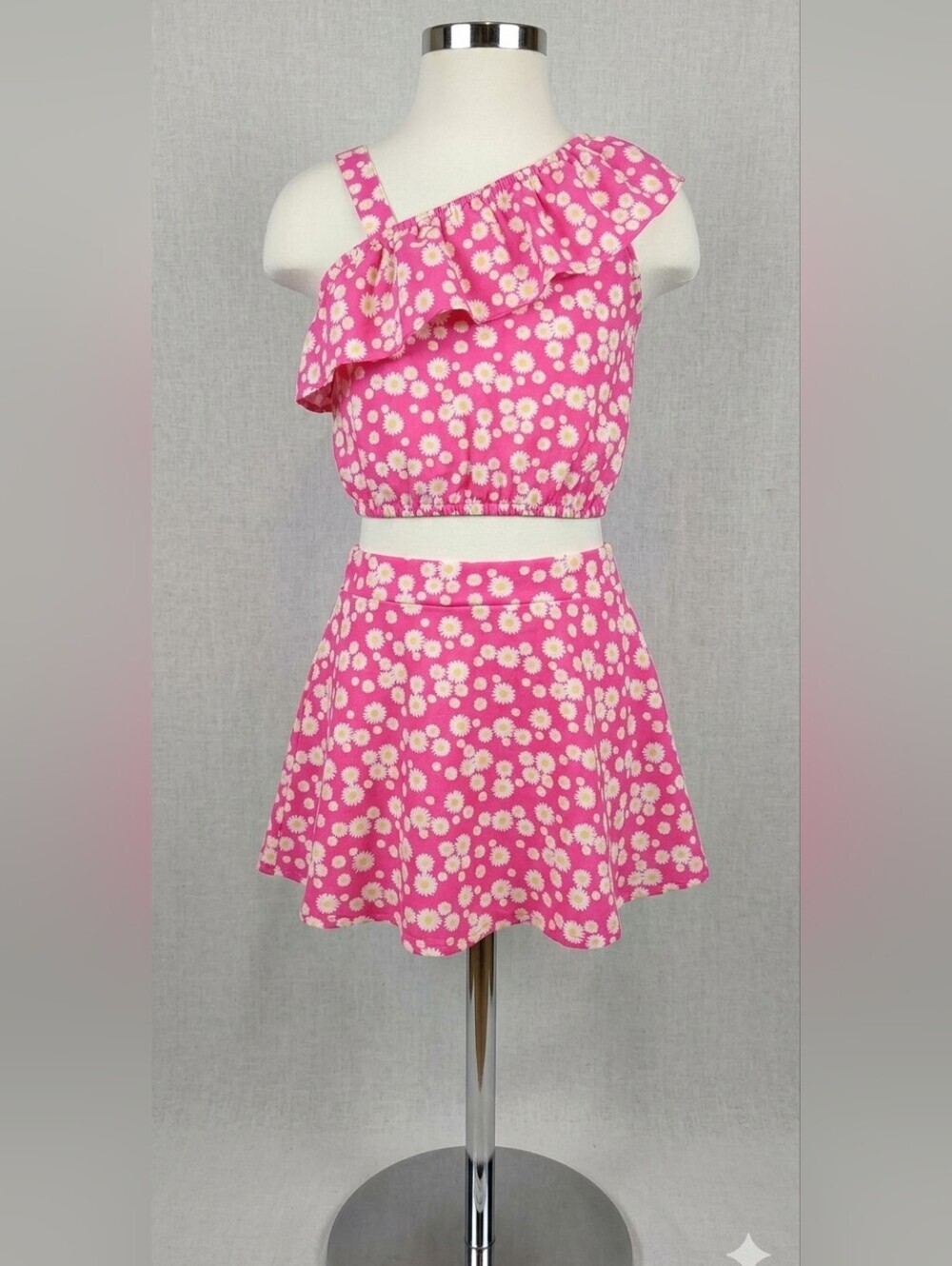 Speechless Pink Daisy Two-Piece Set